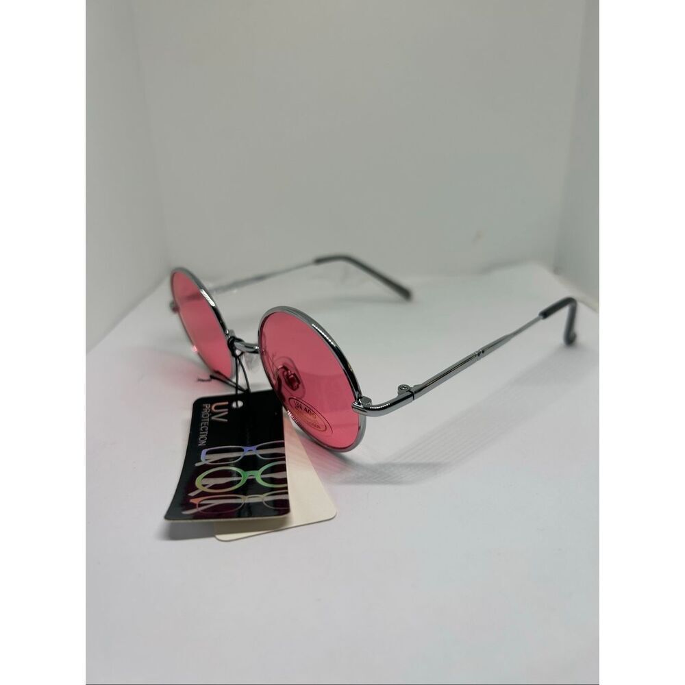 Retro Round UV400 Fashion Sunglasses – Metal Frame – New